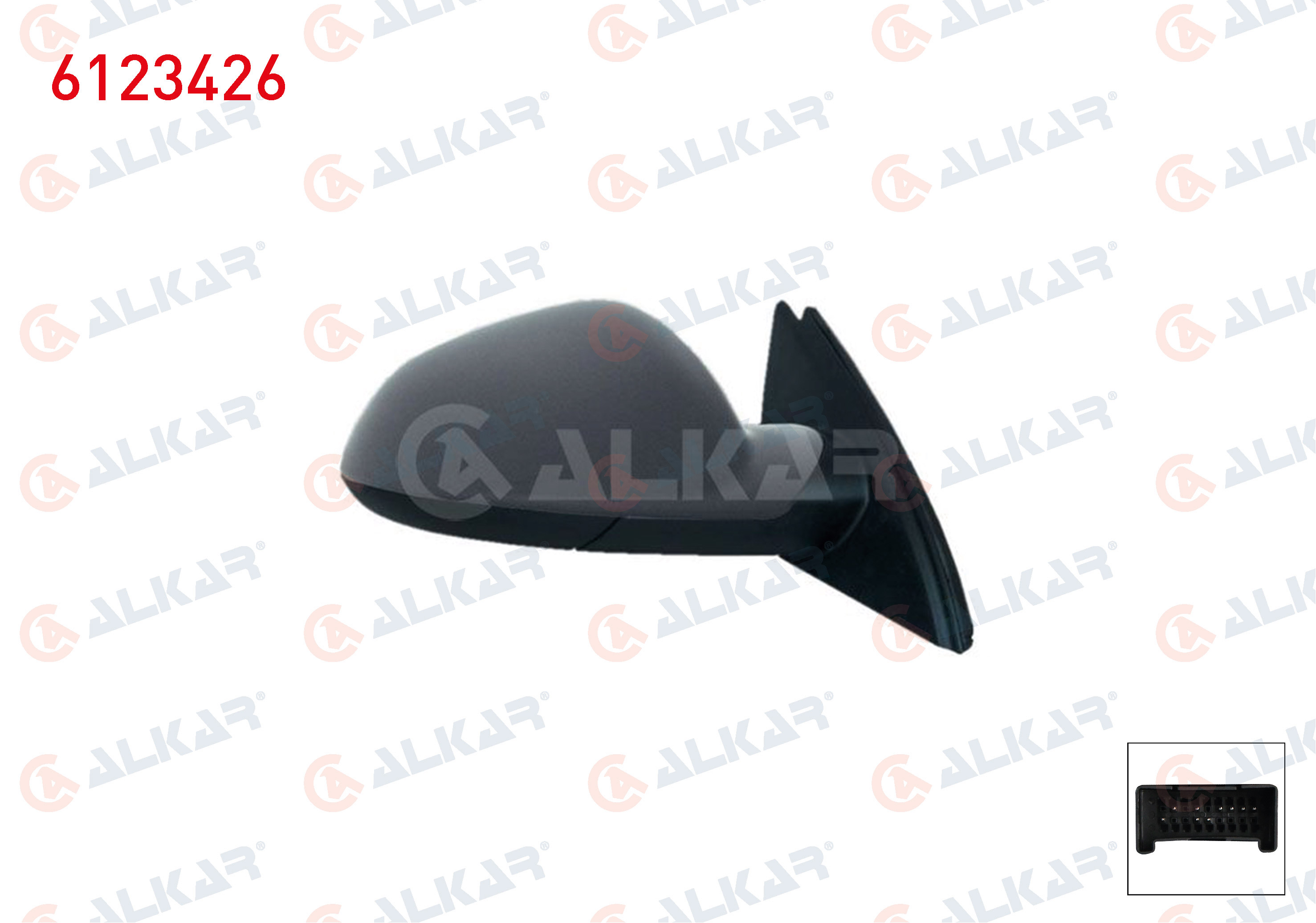 DIS DIKIZ AYNASI SAG ELEKTRIKLI ISITMALI ASTARLI OTOMATIK KATLANIR 7 PIN OPEL INSIGNIA A (G09) 2008-