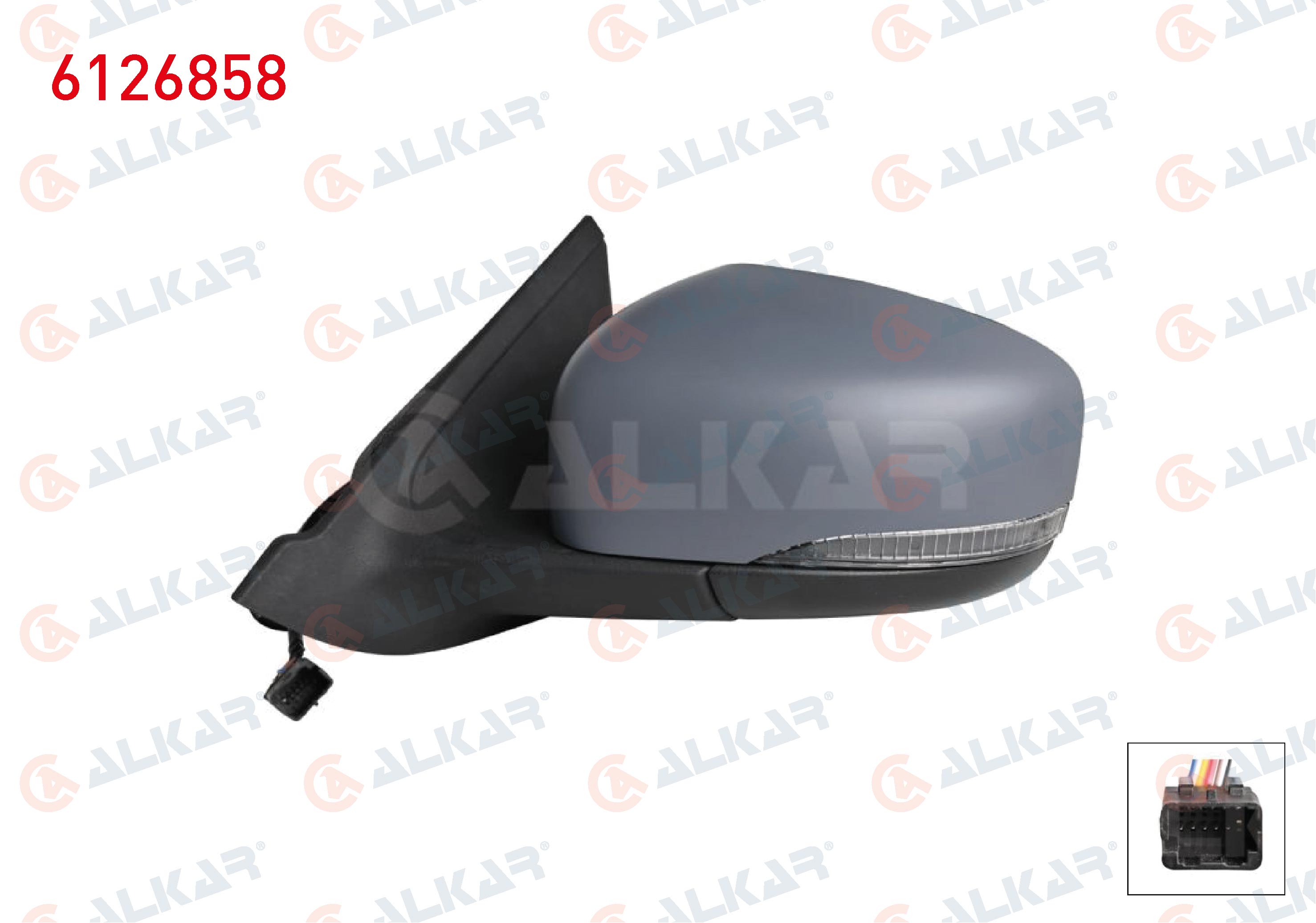 DIS DIKIZ AYNASI SAG ELEKTRIKLI ISITMALI ASTARLI OTOMATIK KATLANIR ASTAR TABANLI SINYALLI SICAKLIK SENSORLU ALT AYDINLATMALI HAFIZALI CITROEN C4 PICASSO 2006-2013