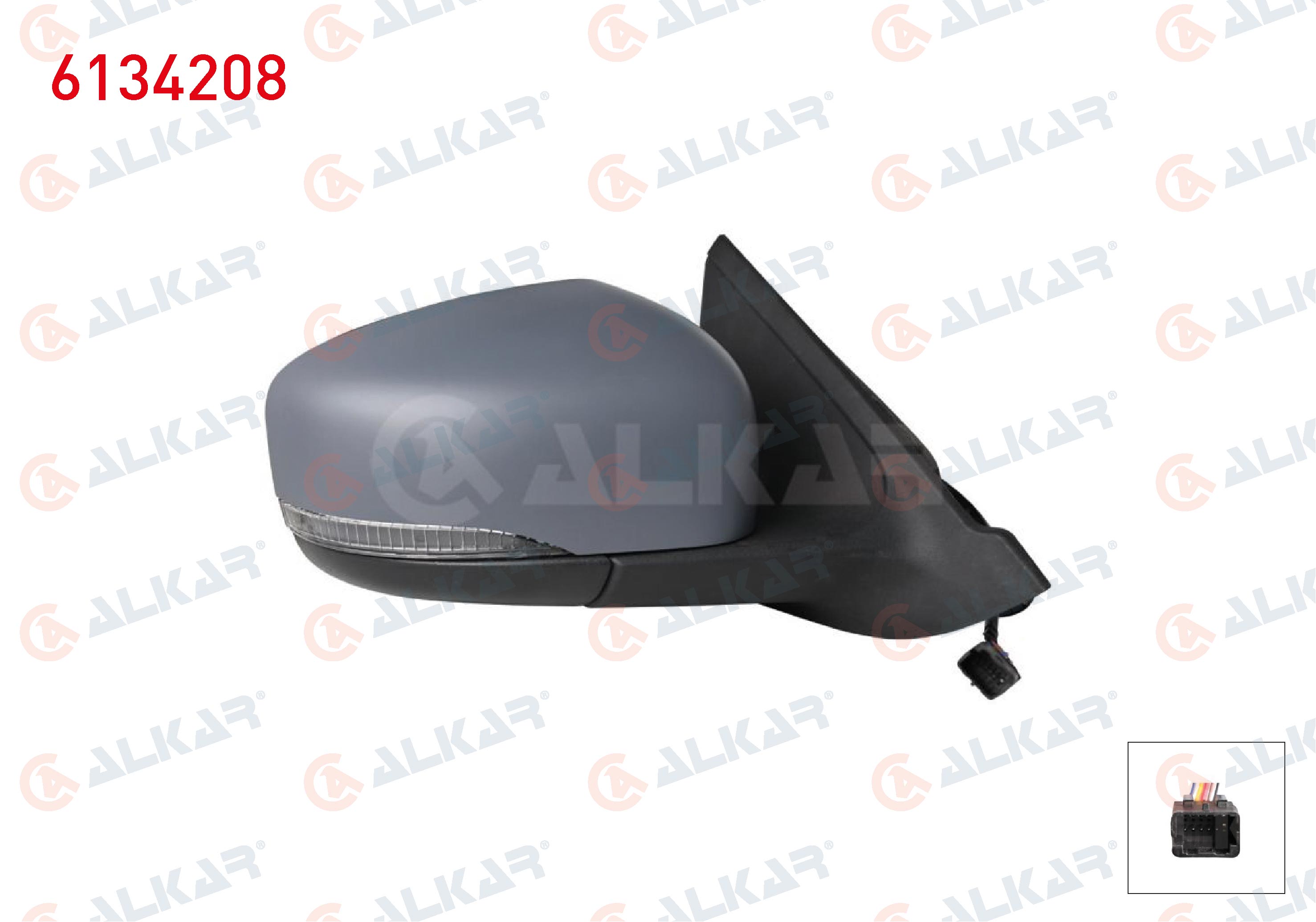 DIS DIKIZ AYNASI SAG ASTARLI ELEKTRIKLI SINYALLI SICAKLIK SENSORLU 7 PIN DACIA SPRING 2020-