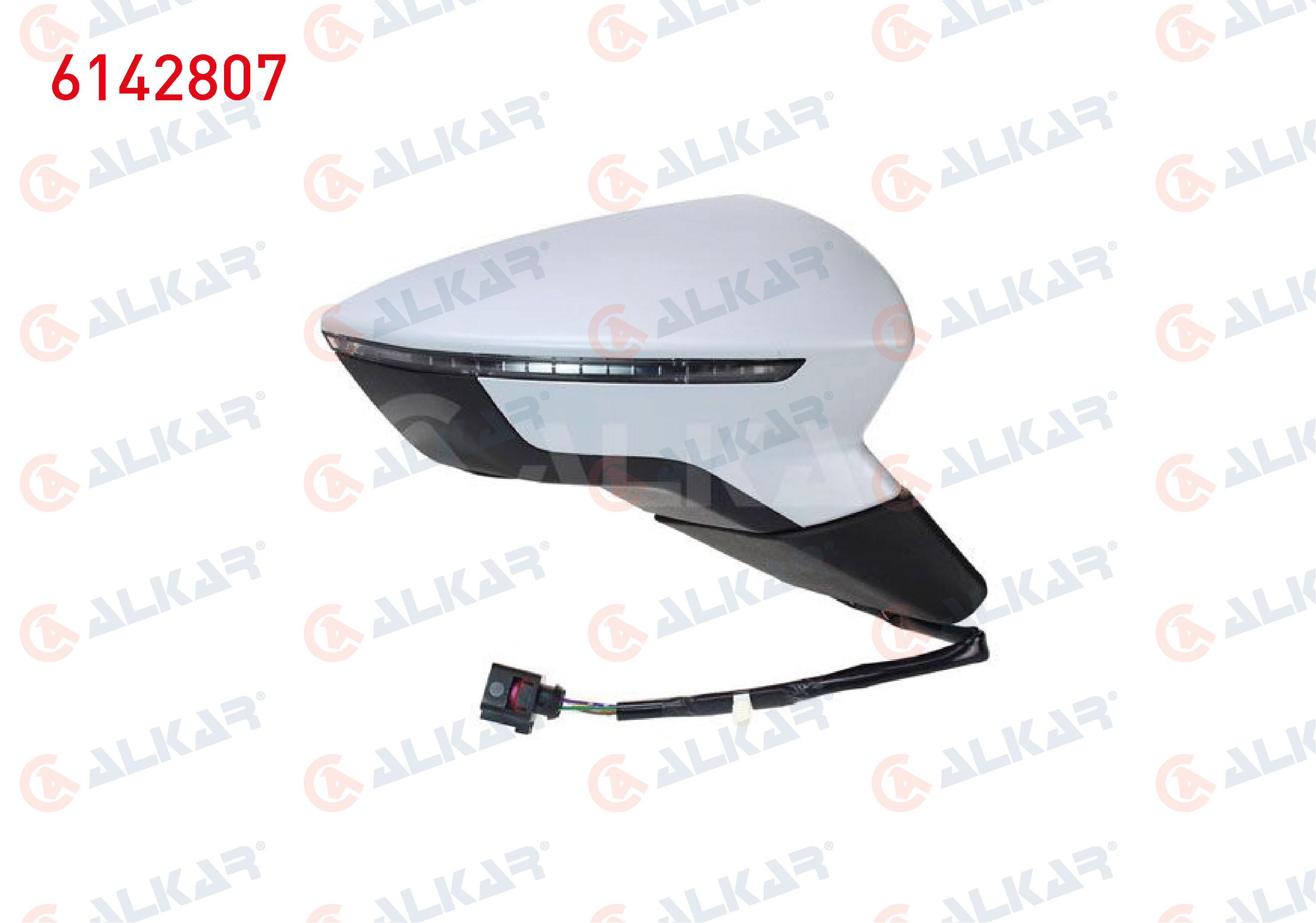 DIS DIKIZ AYNASI SAG ELEKTRIKLI ASTARLI SINYALLI 5 PIN SEAT LEON (5F1) 2012-2020