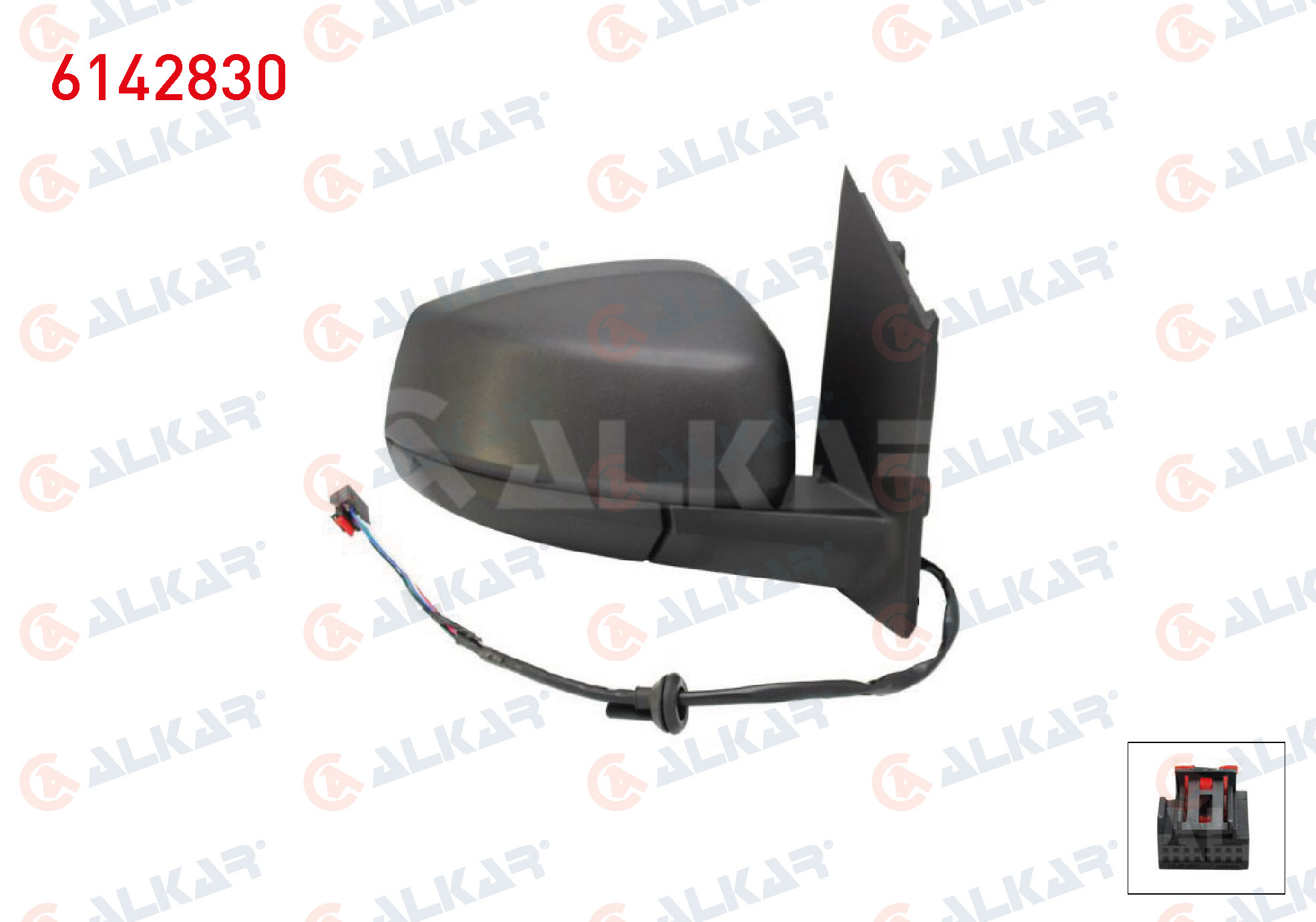 DIS DIKIZ AYNASI SAG ELEKTRIKLI ISITMALI 5 PIN FORD TOURNEO CONNECT 2022- / VOLKSWAGEN CADDY V 2020-