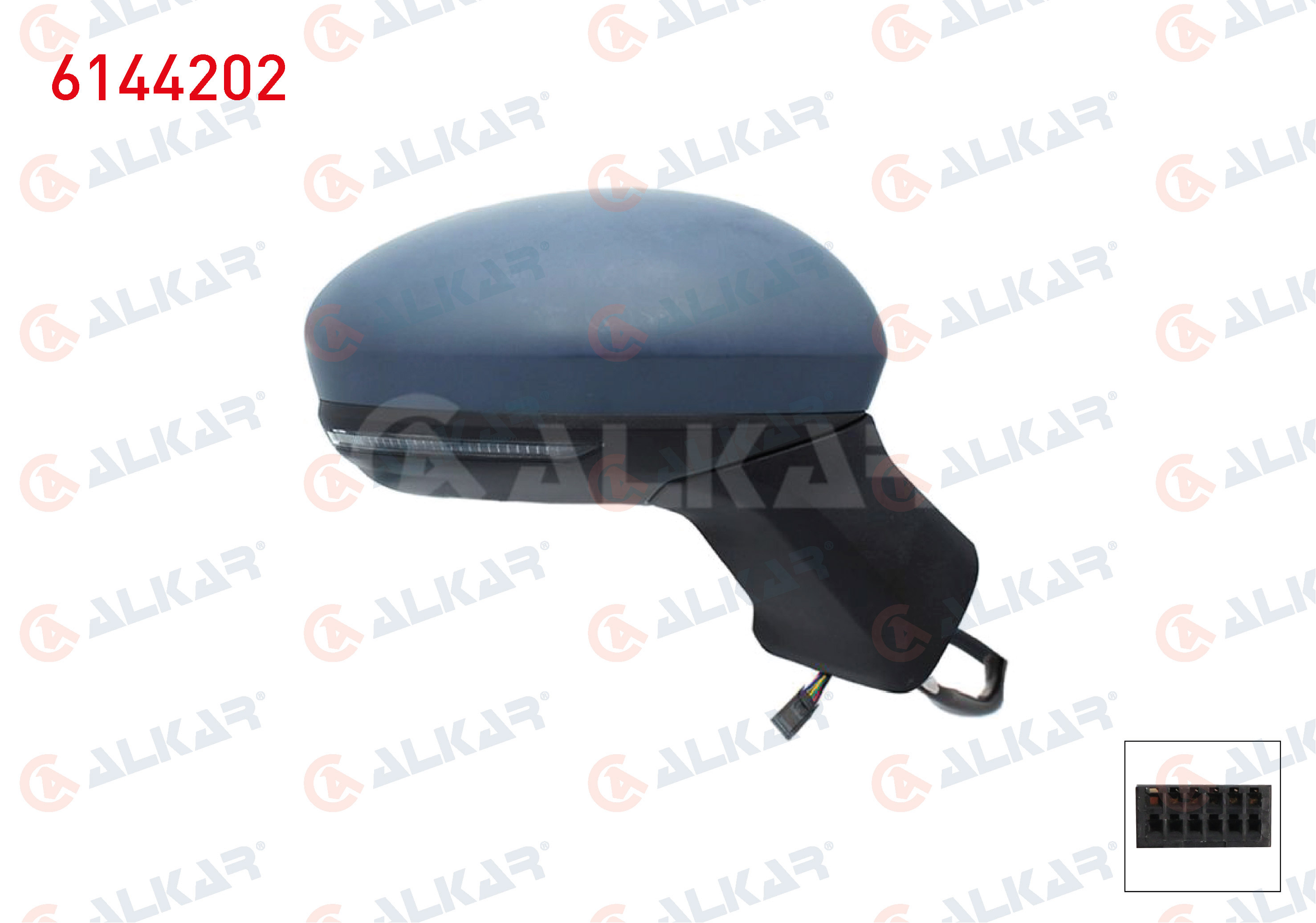 DIS DIKIZ AYNASI SAG ELEKTRIKLI ASFERIK ISITMALI ASTARLI OTOMATIK KATLANIR SINYALLI SENSORLU LED 11 PIN RENAULT CAPTUR II 2020-