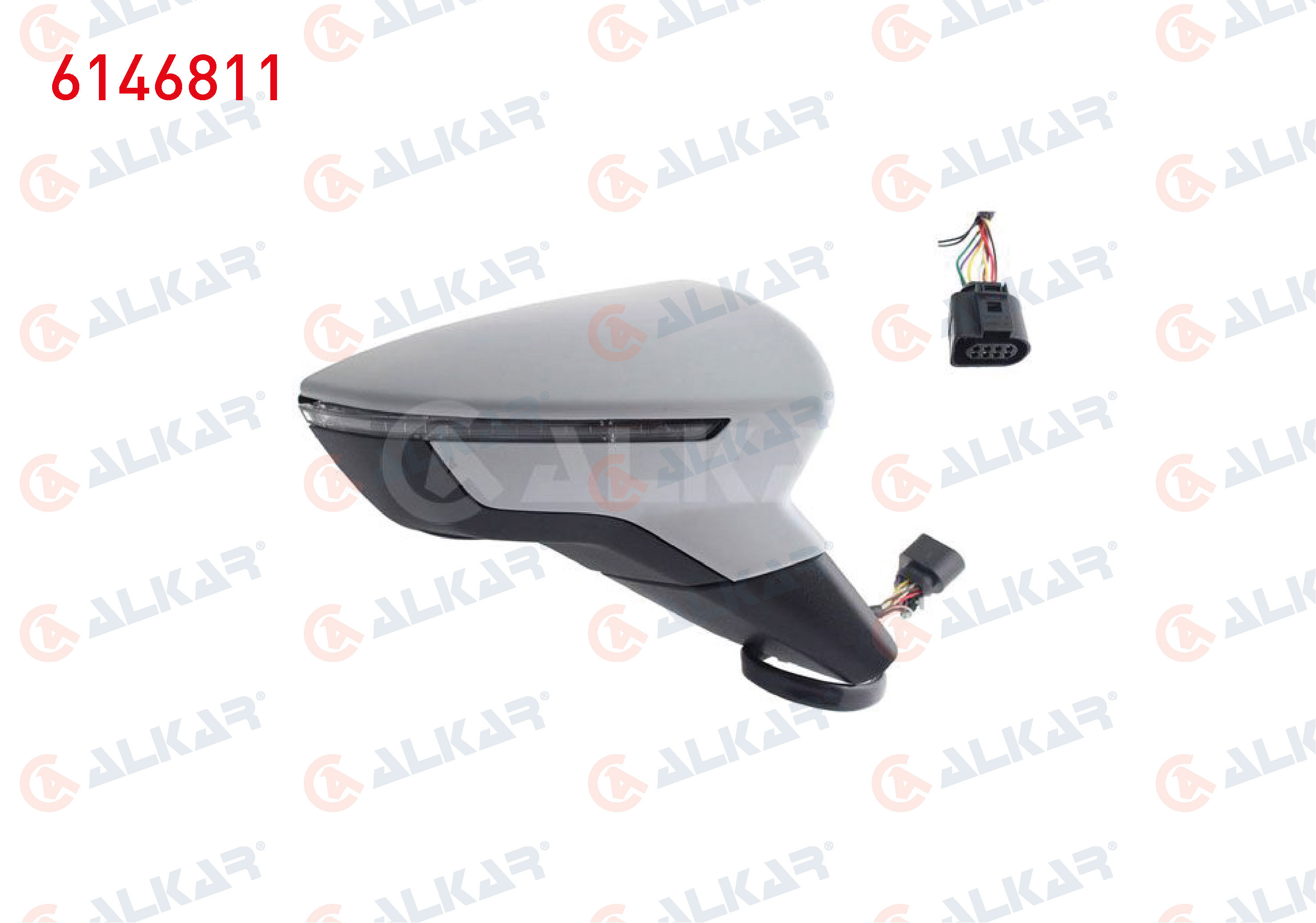 DIS DIKIZ AYNASI SAG ELEKTRIKLI ISITMALI ASTARLI OTOMATIK KATLANIR SINYALLI 8 PIN SEAT IBIZA V (KJ1) 2017-