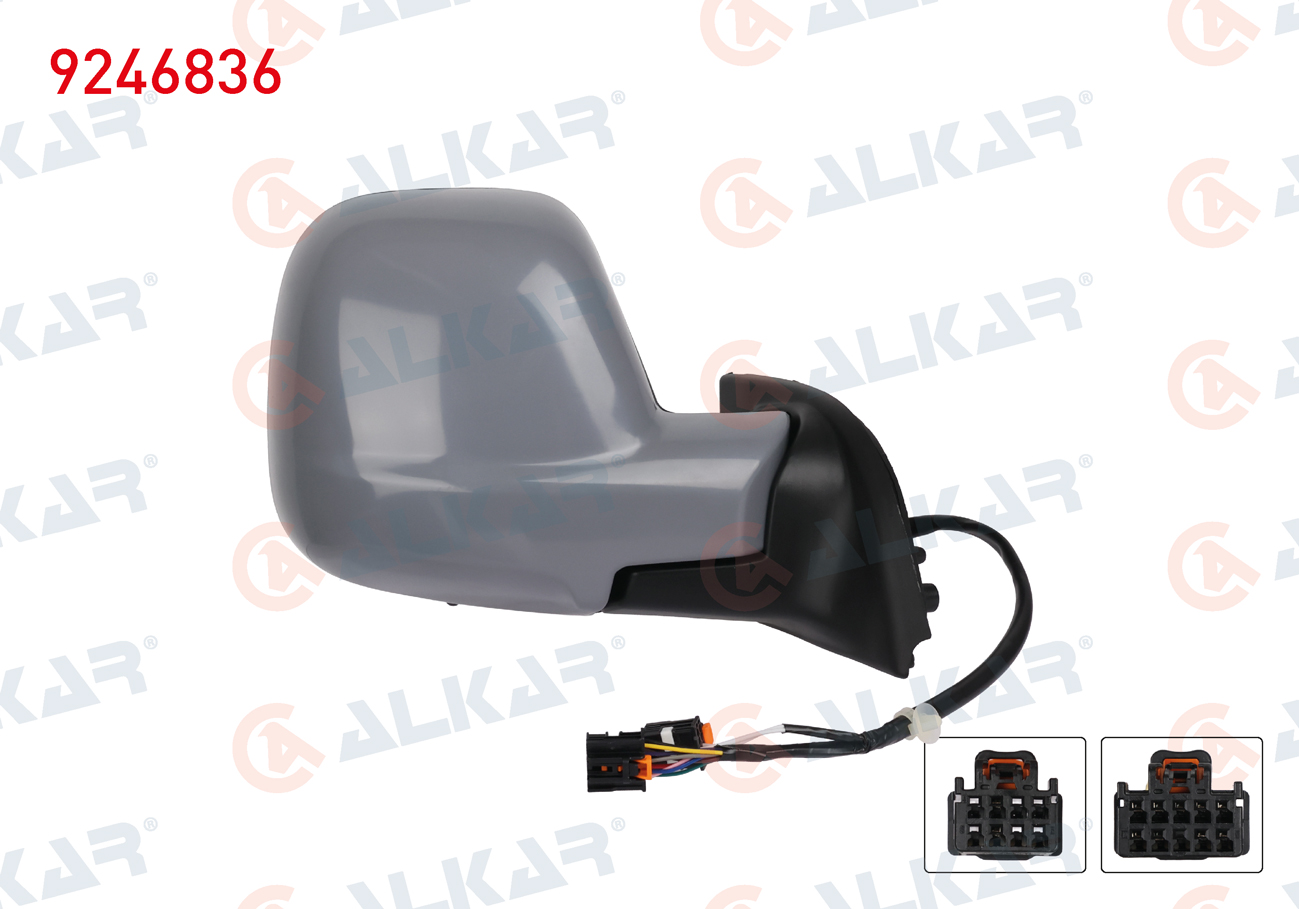 DIS DIKIZ AYNASI SAG ELEKTRIKLI ISITMALI ASTARLI OTOMATIK KATLANIR ISI SENSORLU KOR NOKTALI 9+2 PIN TOYOTA PROACE 19-/ CITROEN BERLINGO 18-/ FIAT SCUDO 22-/ OPEL COMBO 18-/ PEUGEOT RIFTER-PARTNER 18-