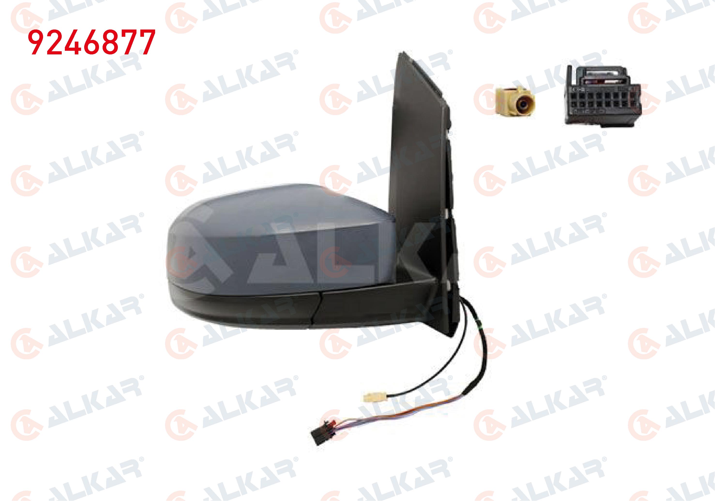 DIS DIKIZ AYNASI SAG ASTARLI KATLANIR ANTENLI ISITMALI ELEKTRIKLI 7 PIN VOLKSWAGEN CADDY 2015-2020