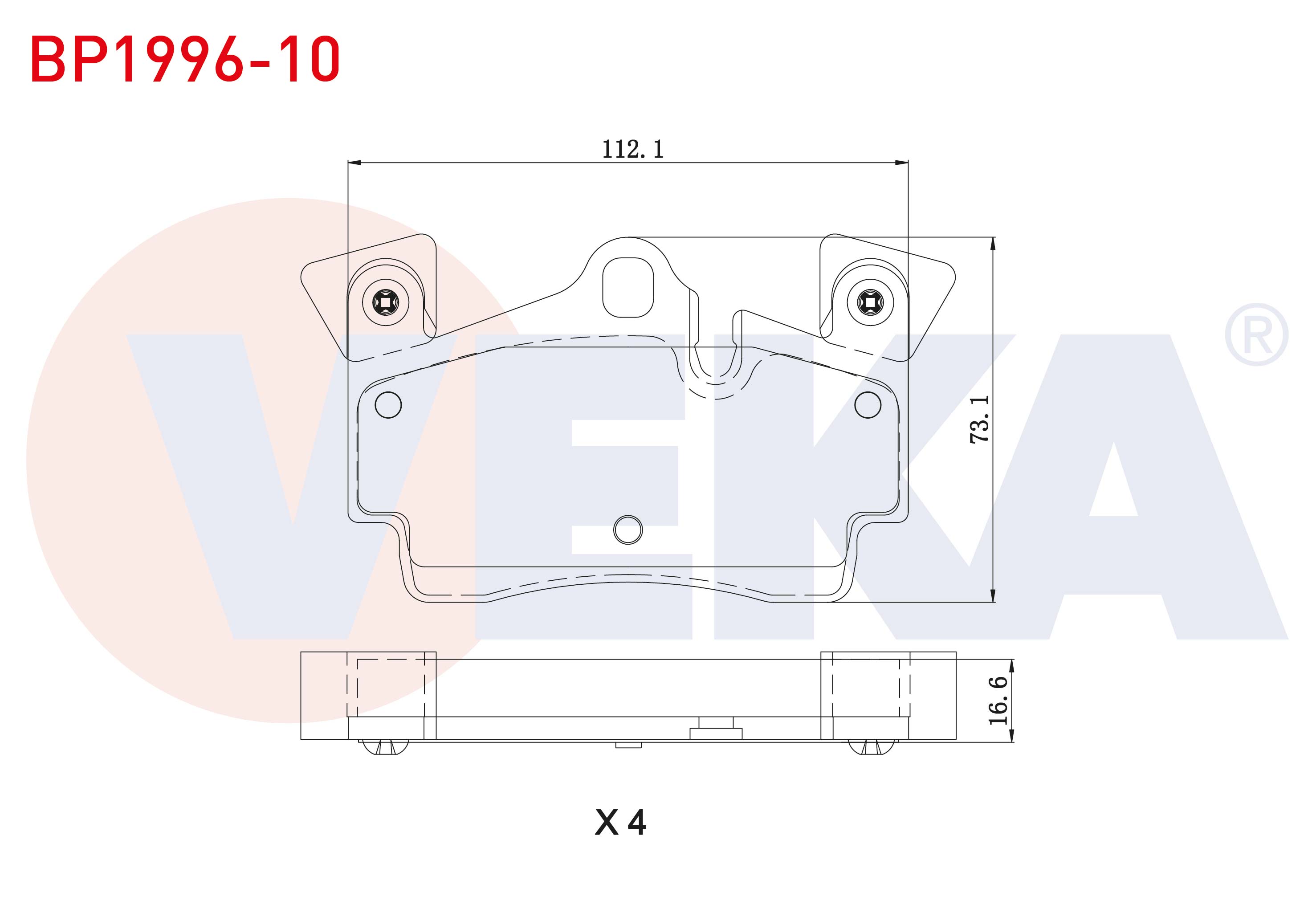 FREN BALATA ARKA AUDI Q7 (4L) 3.0 TDI - 4.2 FSI - 4.2 TDI 2006-2015 / PORSCHE CAYENNE (955) 3.2 - S 4.5i V8 2002-2010