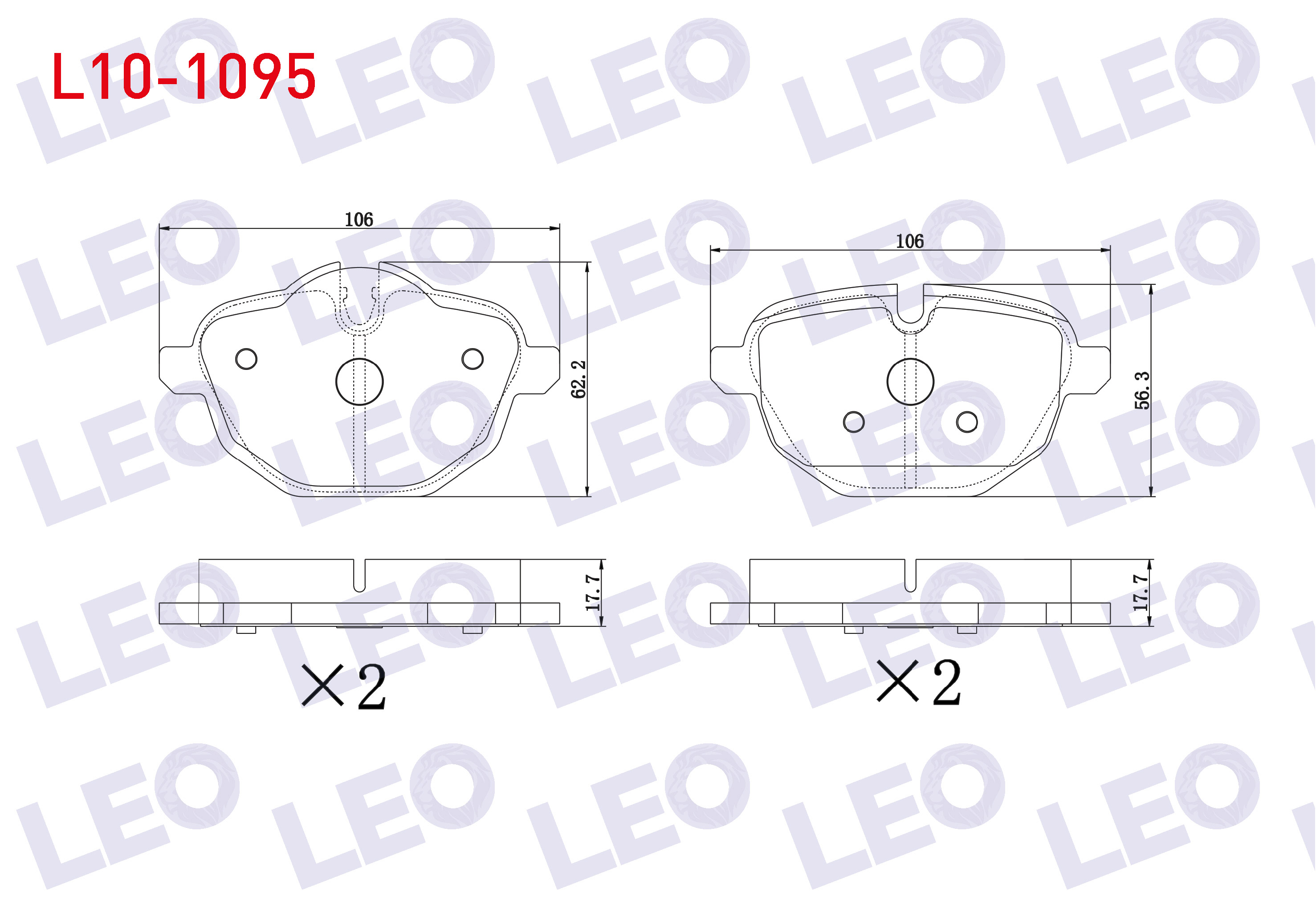 FREN BALATA ARKA 5 SERISI (F10) 525 D - 520 i - 520 D 2010-/ 5 SERISI (E60) 530 D - 520 i - 530 i 2003-2010/ X3 (F25) xDrive 2.0i 2010-/ X4 (F26) xDrive 2.0 D 2014- / i8 (I12) HYBRID 2014-2020