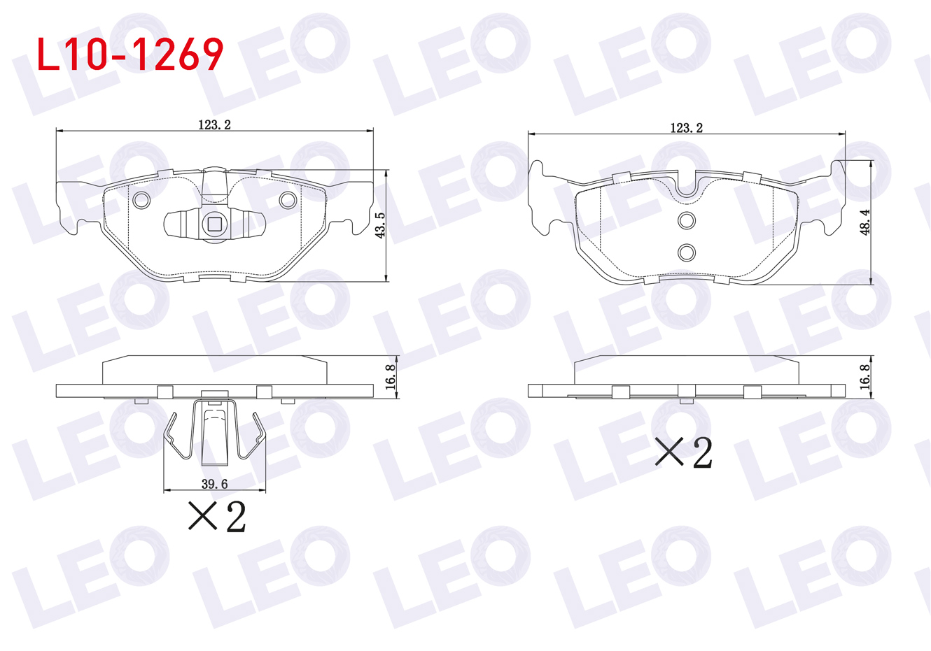 FREN BALATA ARKA BMW 1 SERISI (E81) 116 i 2004-2012/ 120 i 2004-2012/ 1 SERISI (E87) 118 i 2003-2012/ 118 D 2003-2012/ 3 SERISI (E90) 316 Ti 2005-2011/ 320 i 2005-2011/ 318 D 2005-2011