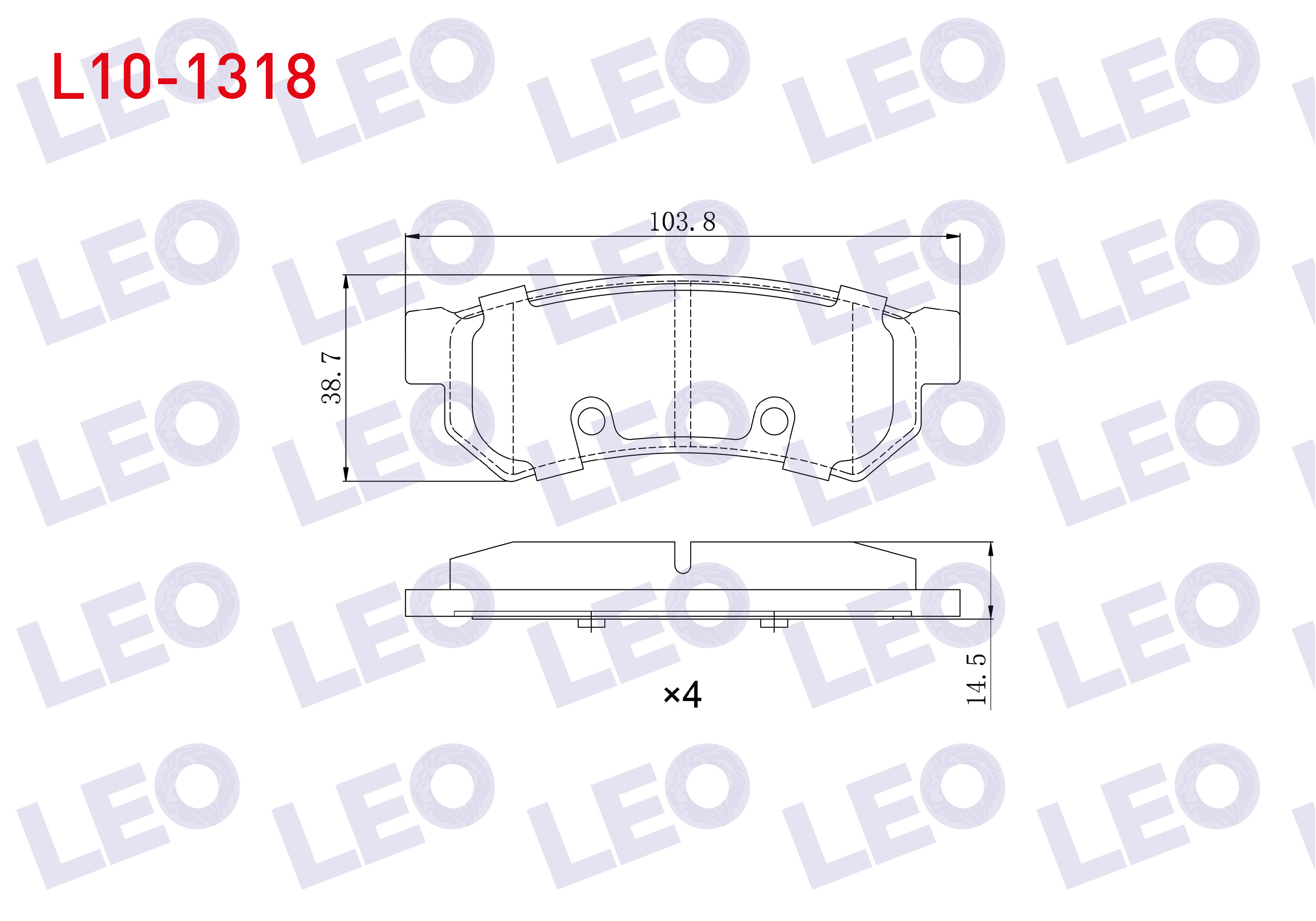 FREN BALATA ARKA CHEVROLET LACETTI (J200) 1.6i 2006-2012 / CHEVROLET LACETTI (J200) 1.4i 16v 2006-2012