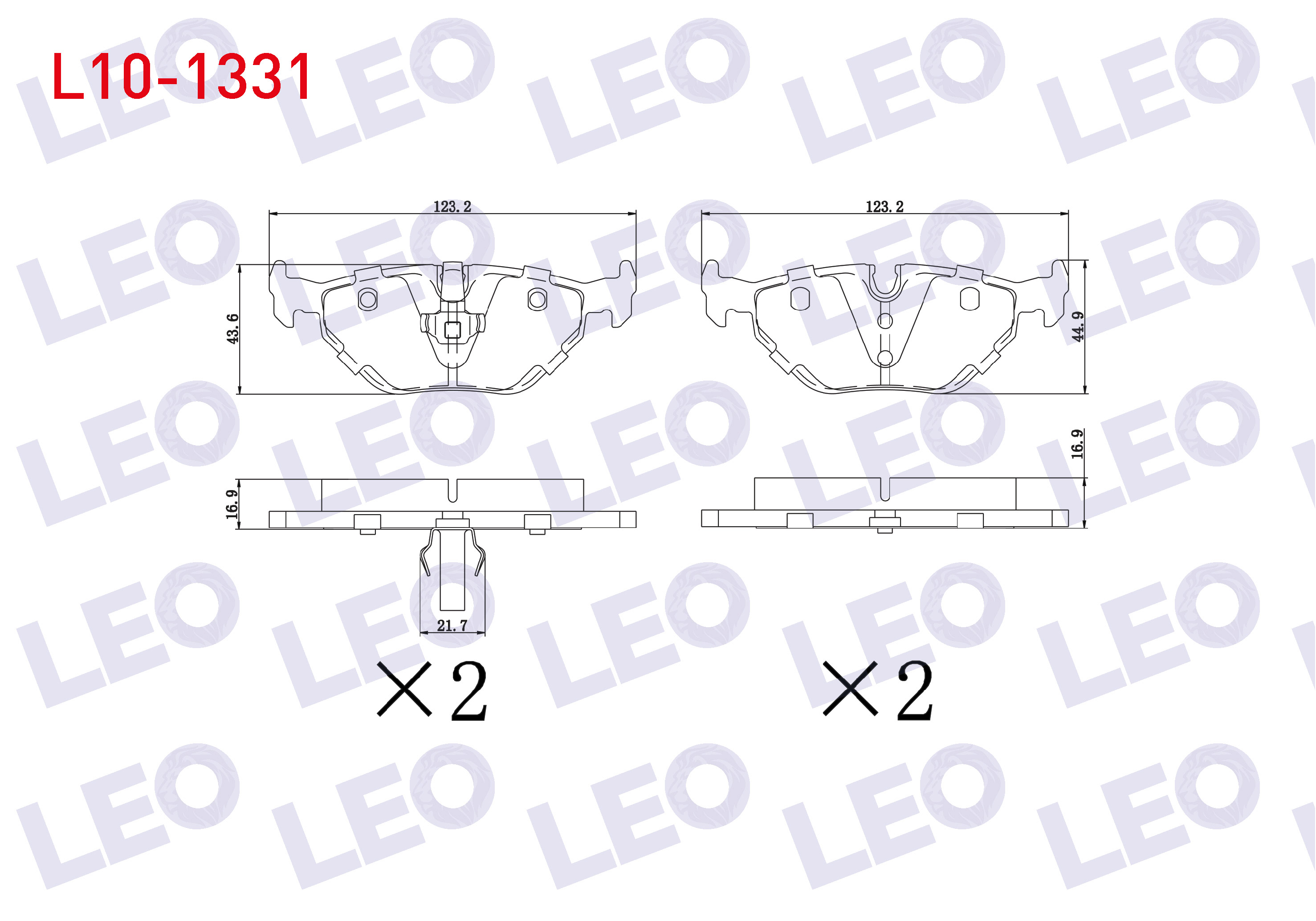 FREN BALATA ARKA BMW 3 SERISI (E36) 318 i 1990-1998/ (E36) 320 i 1990-1998/ (E36) 325 i 1990-1998/ (E36) 328 Ci 1990-1998/ (E46) 320 D 1998-2005/ (E46) 316 i 1998-2005/ (E46) 325 i 1998-2005