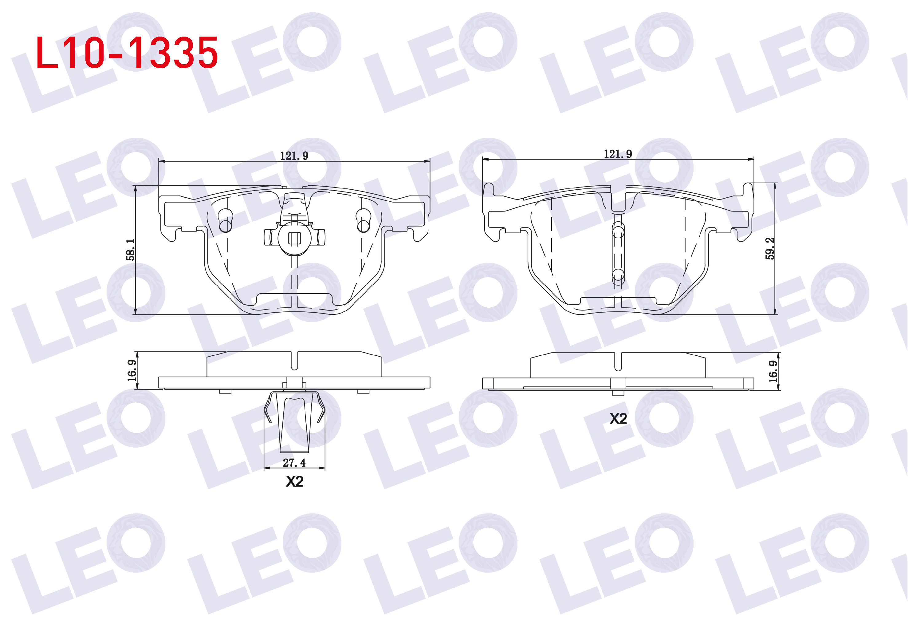 FREN BALATA ARKA BMW 5 SERISI (E60) 525 i 2003-2010/ (E60) 520 D 2003-2010/ (E60) 520 i 2003-2010/ (E60) 530 D 2003-2010 / (E60) 525 D 2003-2010 / (E60) 530 i 2003-2010