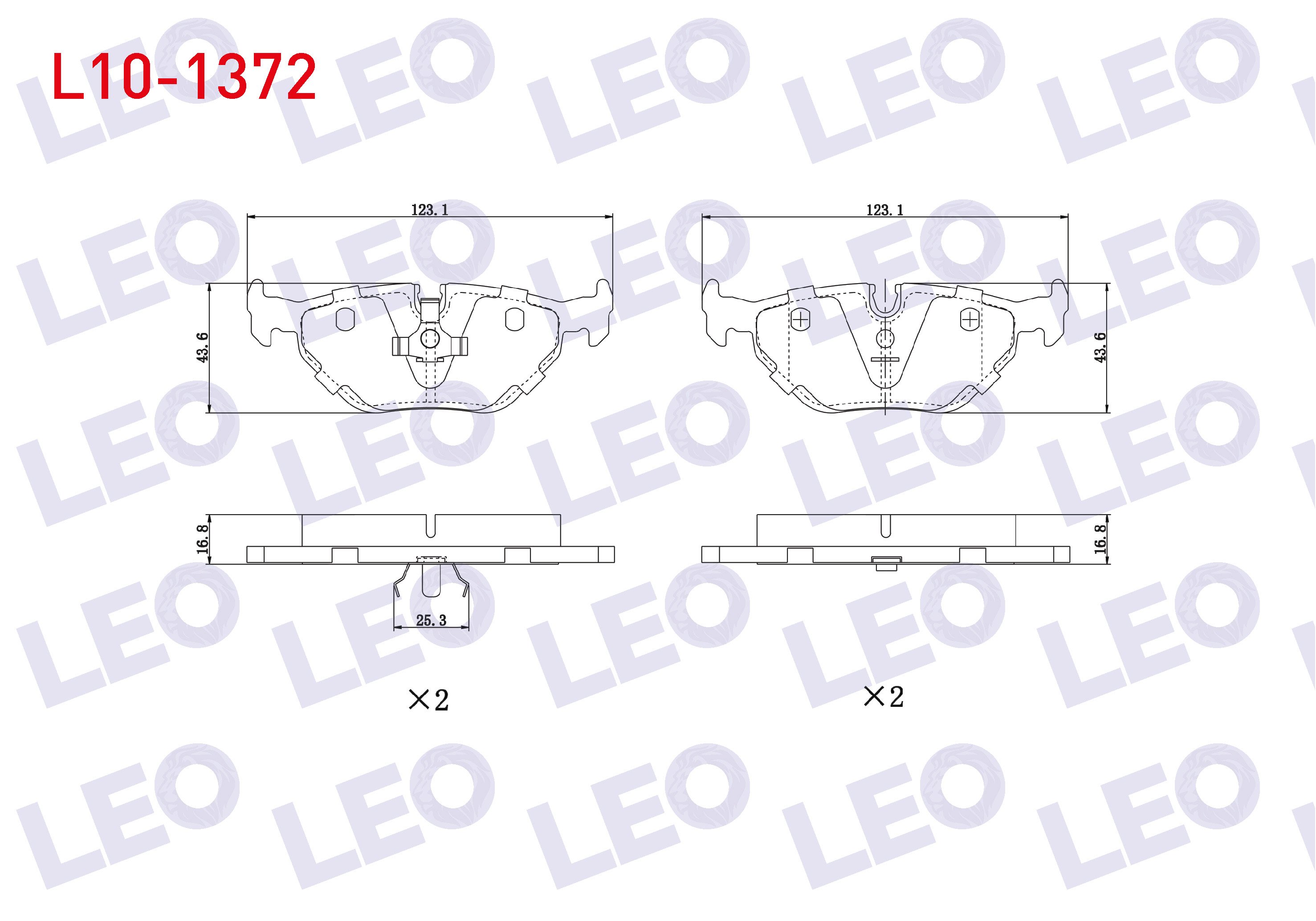 FREN BALATA ARKA BMW 5 SERISI (E34) 518 i 1987-1995/ (E34) 520 i 1987-1995/ (E34) 525 i 1987-1995/ (E34) 530 i V8 1987-1995/ 3 SERISI (E36) 320 i 1990-1998