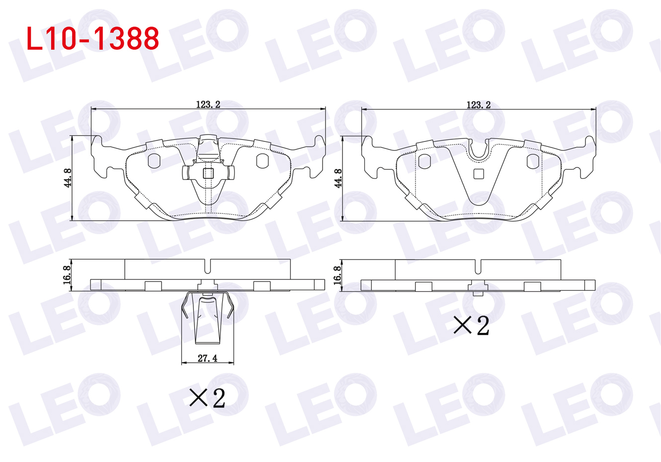 FREN BALATA ARKA BMW 5 SERISI (E39) 520 i 1995-2003/ (E39) 523 i 1995-2003/ (E39) 525 D 1995-2003/ (E39) 518 i 1995-2003/ (E39) 525 i 1995-2003/ (E39) 530 D 1995-2003/ (E39) 530 i 1995-2003