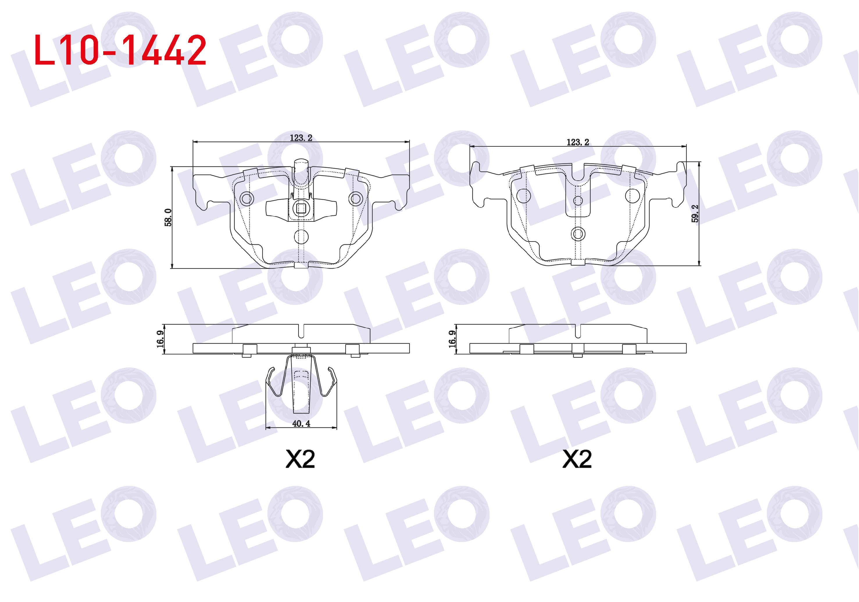 FREN BALATA ARKA BMW 3 SERISI (E90) 318 CL 2005-2011 / (E90) 320 i 2005-2011 / (E90) 320 D 2005-2011 / (E90) 325 i 2005-2011 / (E90) 330 Xi 2005-2011 / (E90) 335 D 2005-2011