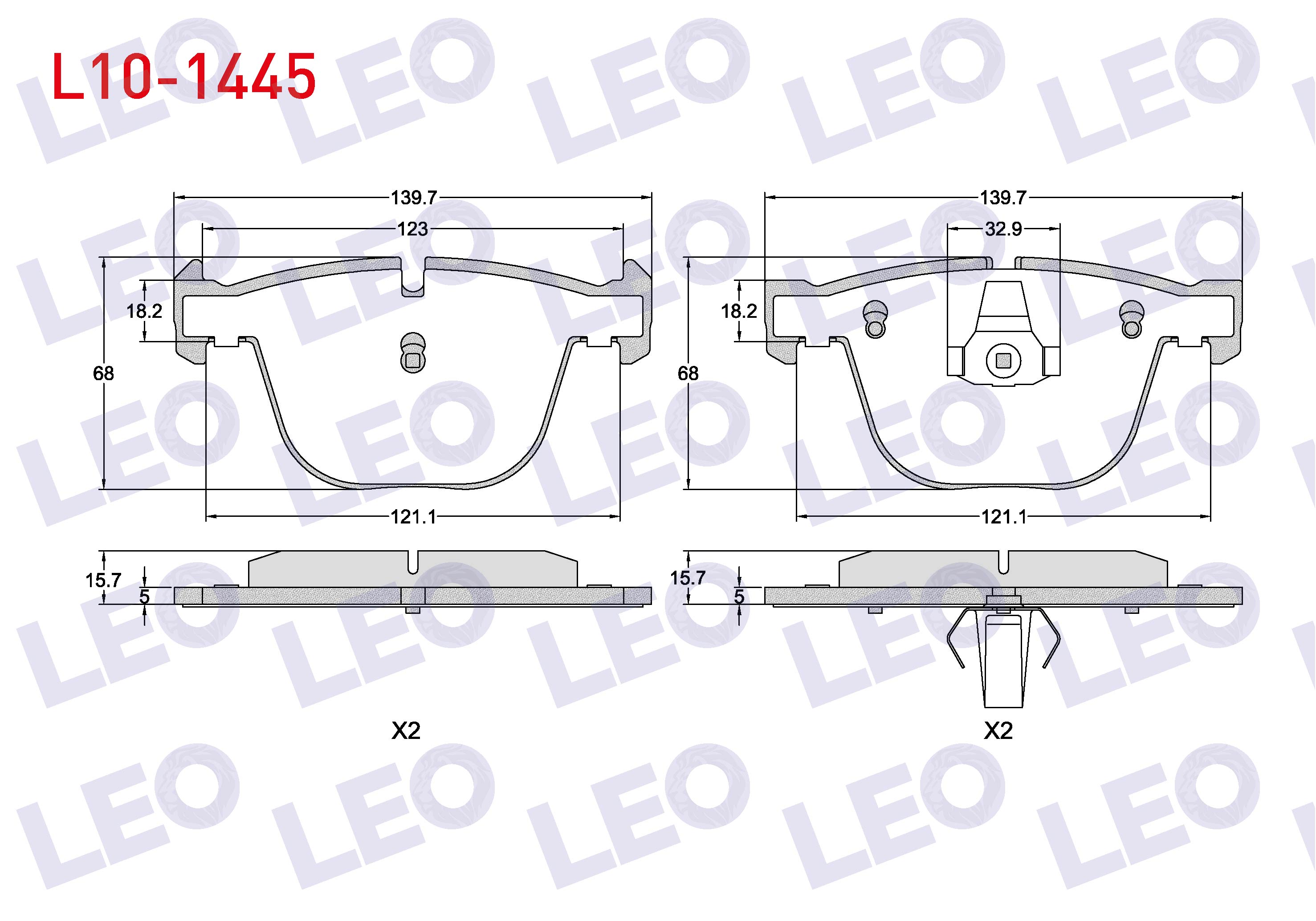 FREN BALATA ARKA BMW 5 SERISI GRAN TURISMO (F07) 520 D 2009-