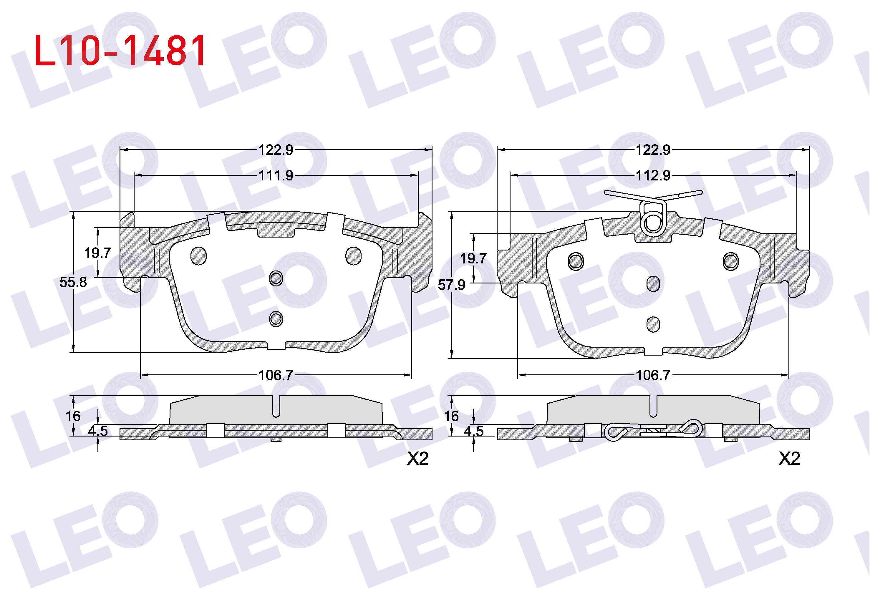 FREN BALATA ARKA 300mm DISK VW GOLF VIII - CADDY V 2020- / SKODA OCTAVIA IV (NX3) 2020- / SEAT LEON (KL1) 2019- / AUDI A3 SPORTBACK (8YA) 2019- / CUPRA FORMENTOR 1.5 TSI 2020-
