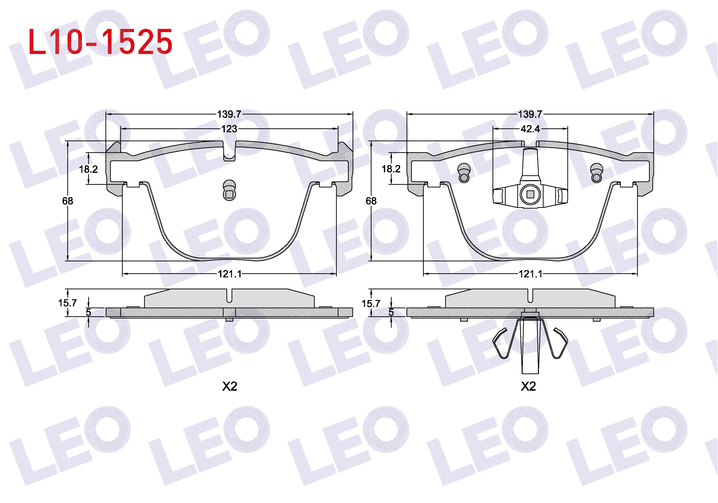 FREN BALATA ARKA BMW 7 SERISI (E65) 740 D 2001-/ 5 SERISI (E60) 535 D 2003-2010/ (E60) 540 i 2003-2010/ X5 (E70) 3.0 D 2007-2012/ 6 SERISI (E63) 650 i 2004-/ (E63) 630 i 2004-