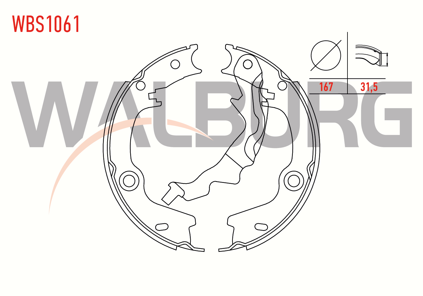 EL FREN BALATASI HYUNDAI ACCENT ERA 1.4i 16v LEVYELI 167X31,5 mm 2006-2012/ACCENT ERA 1.5 CRDI 2006-2012/ACCENT ERA 1.6 CVVT 2006-2012/RIO II 1.5 CRDI 2006-2011/RIO II 1.4i 16v 2006-2011