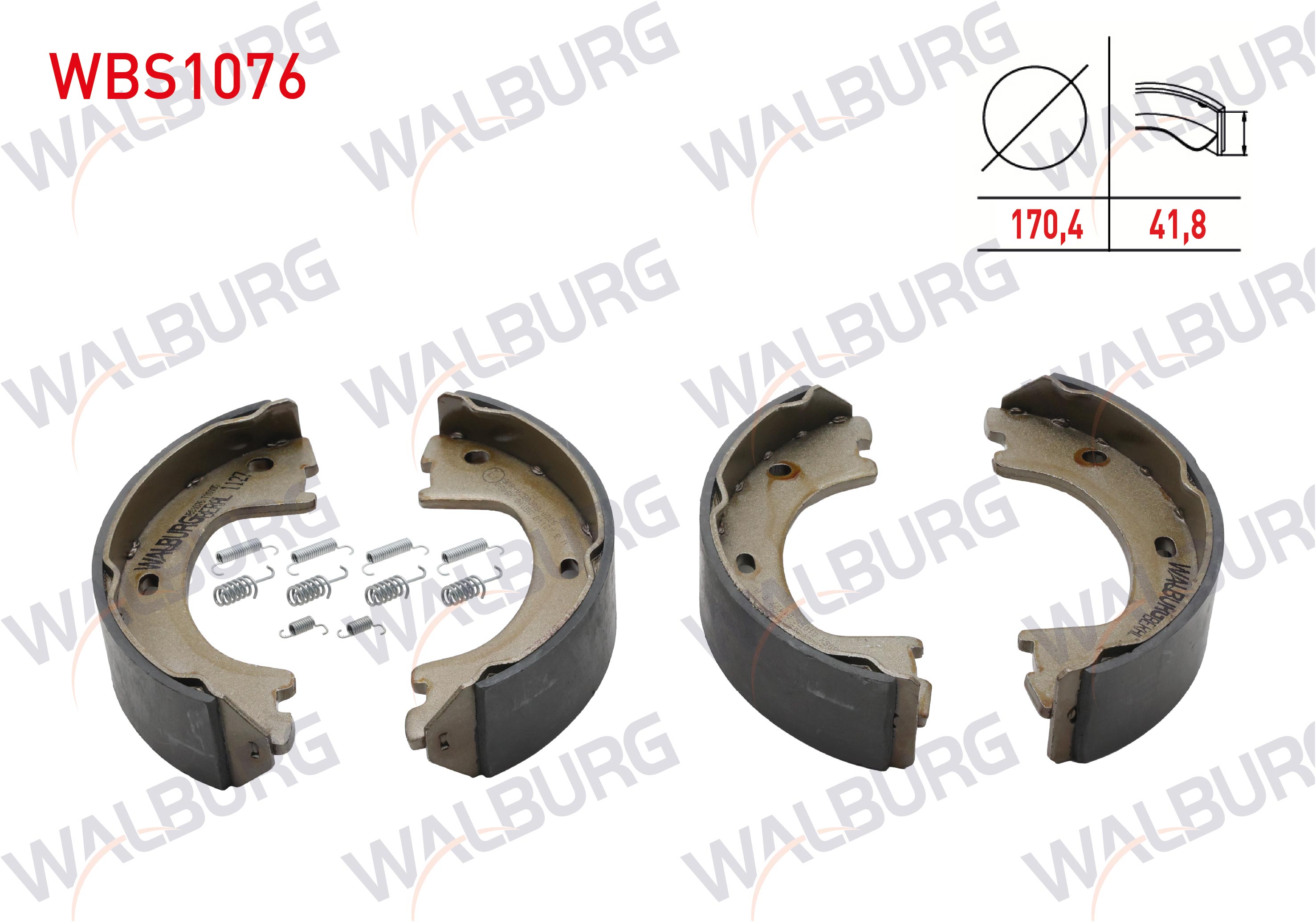 EL FREN BALATASI AKSESUARLI MERCEDES SPRINTER 5T (906) 515 CDI 170,4X41,8 mm 2006-2009/VOLKSWAGEN CRAFTER 50 (2E) 2.0 TDI 2006-2016/VOLKSWAGEN CRAFTER 50 (2E) 2.5 TDI 2006-2016