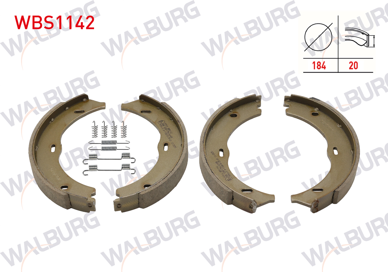 EL FREN BALATA ARKA AKSESUARLI 184X20 MERCEDES VITO (W639) 109-110-111-113-115-116 CDI 2003-2014 / VITO (W447) 109-111-114-116-119 CDI 2014- / VIANO (W639) 2.0-2.2 CDI 2003-2014