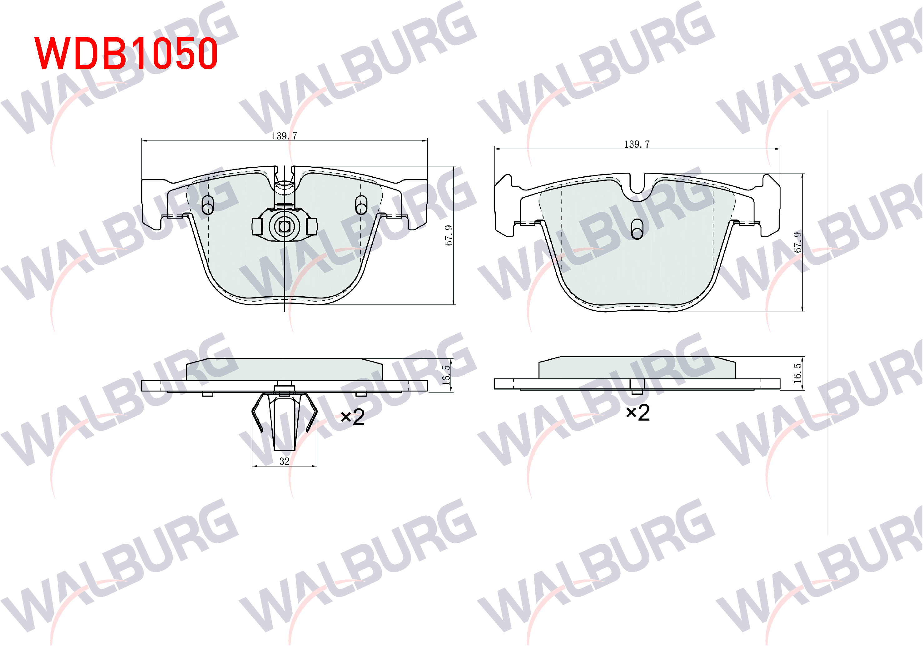 FREN BALATA ARKA BMW 7 SERISI (E65) 740 D 2001-/ 5 SERISI (E60) 535 D 2003-2010/ (E60) 540 i 2003-2010/ X5 (E70) 3.0 D 2007-2012/ 6 SERISI (E63) 650 i 2004-/ (E63) 630 i 2004-