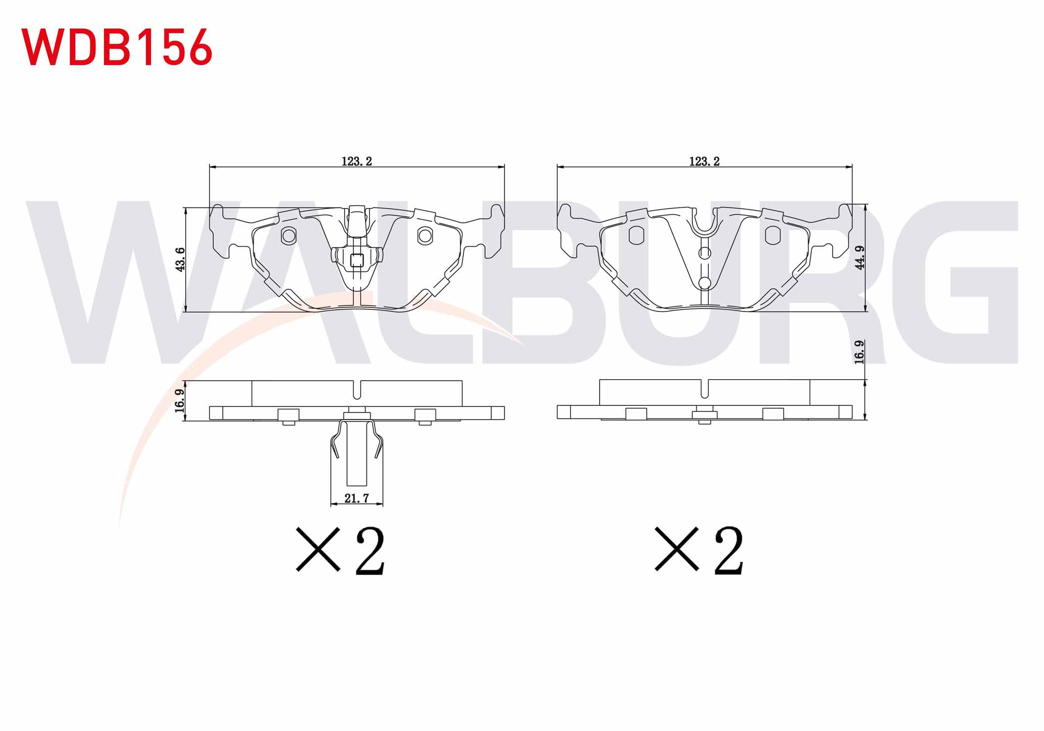 FREN BALATA ARKA BMW 3 SERISI (E36) 318 i 1990-1998/ (E36) 320 i 1990-1998/ (E36) 325 i 1990-1998/ (E36) 328 Ci 1990-1998/ (E46) 320 D 1998-2005/ (E46) 316 i 1998-2005/ (E46) 325 i 1998-2005