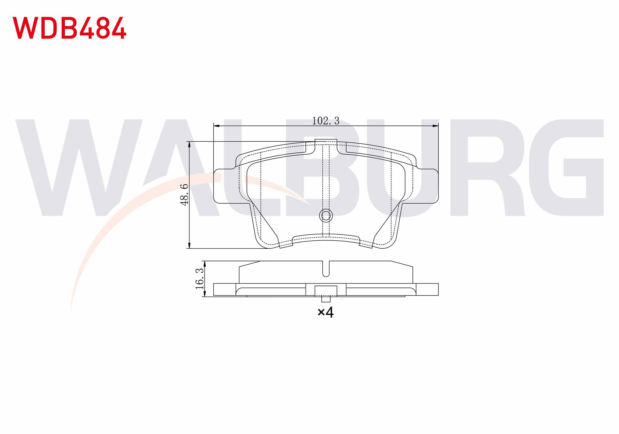 FREN BALATA ARKA CITROEN C4 PICASSO (UD) 1.6 HDI 2006-2013 / CITROEN C4 GRAND PICASSO (UA) 1.6 HDI 110 HP 2006-