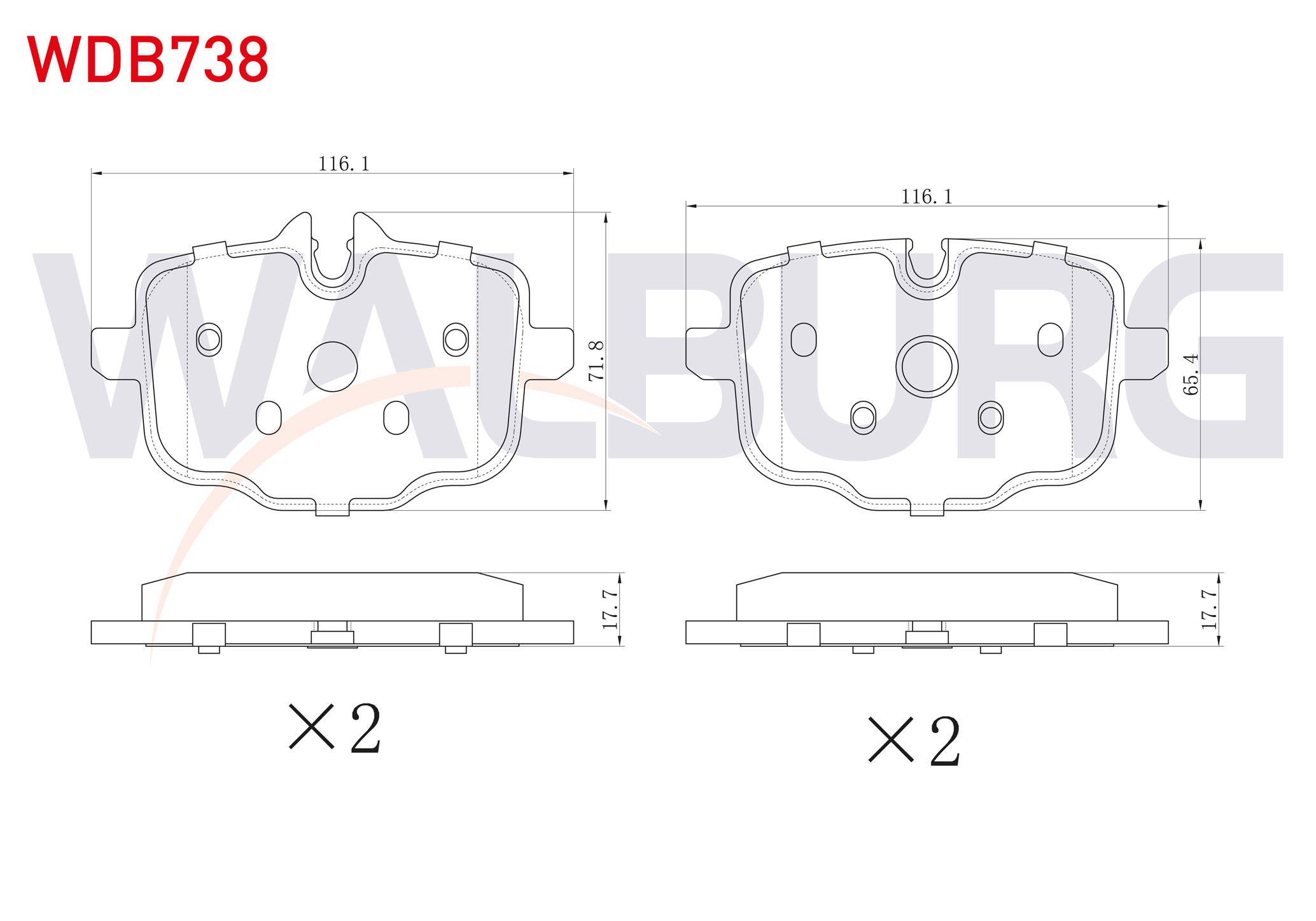 FREN BALATA ARKA BMW 5 SERISI (F10) 535 D 2010-