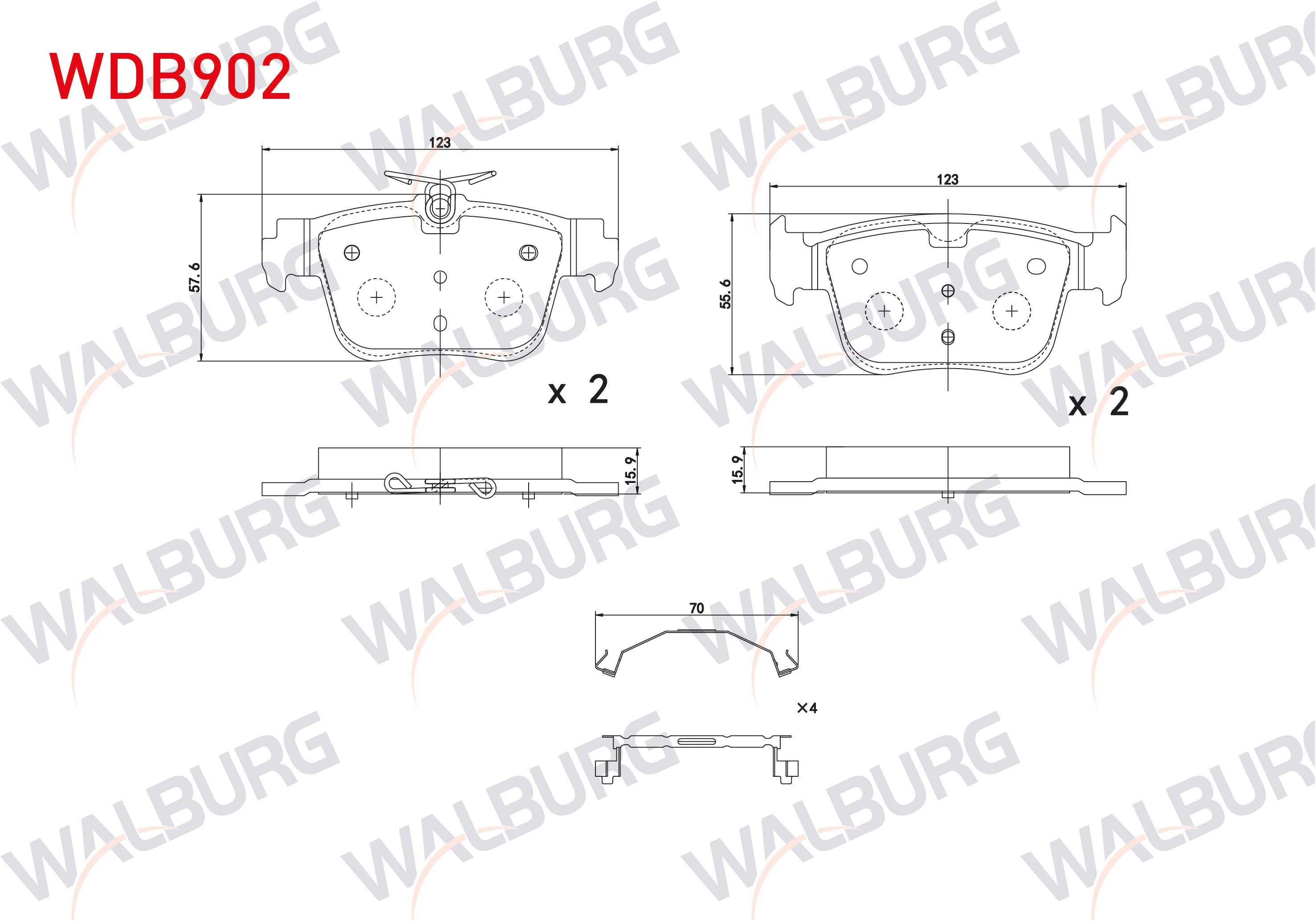 FREN BALATA ARKA 300mm DISK VW GOLF VIII - CADDY V 2020- / SKODA OCTAVIA IV (NX3) 2020- / SEAT LEON (KL1) 2019- / AUDI A3 SPORTBACK (8YA) 2019- / CUPRA FORMENTOR 1.5 TSI 2020-