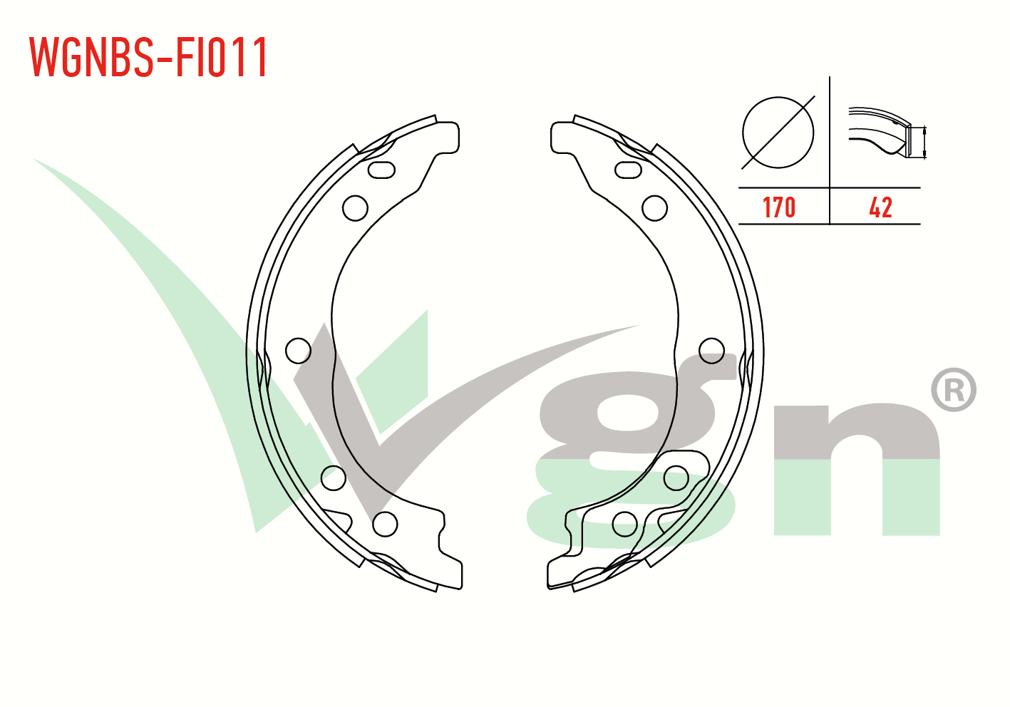 EL FREN BALATASI FIAT DUCATO (244) 2.8 JTD 170X42 mm 2002-2006/BOXER II 2.2 HDI 2002-2006/BOXER II 1.9 TD 2002-2006/DUCATO 2.5 D 2002-2006/JUMPER II 1.9 D 2002-2006/BOXER II 2.5 D 2002-2006
