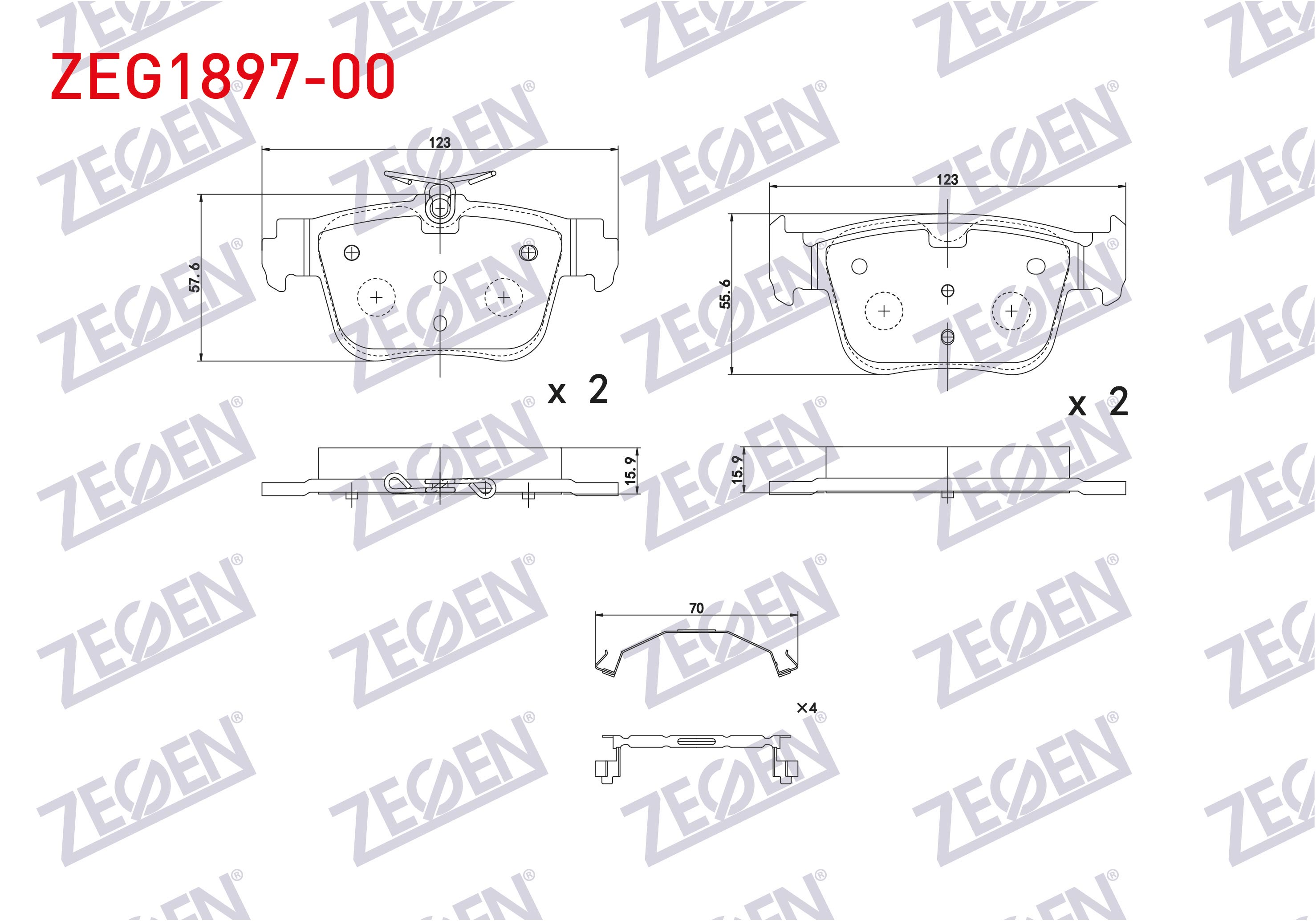 FREN BALATA ARKA 300mm DISK VW GOLF VIII - CADDY V 2020- / SKODA OCTAVIA IV (NX3) 2020- / SEAT LEON (KL1) 2019- / AUDI A3 SPORTBACK (8YA) 2019- / CUPRA FORMENTOR 1.5 TSI 2020-